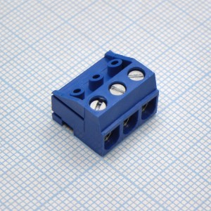 DG332K-5.0-03P-12-00A(H), Винтовой клеммный блок с защитой провода, 3 контакта. Серия DG332K-5.0