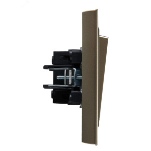 BRITE Выключ. 1-кл. 10А в сб. ВСР10-1-0-БрШ шамп. BR-V10-0-10-K37-F