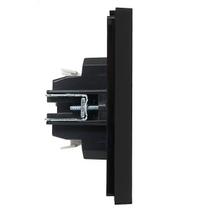 Выключатель проходной 1-кл. СП FORTE&PIANO 10А FP103 черн. IEK FP-V12-0-10-1-K02