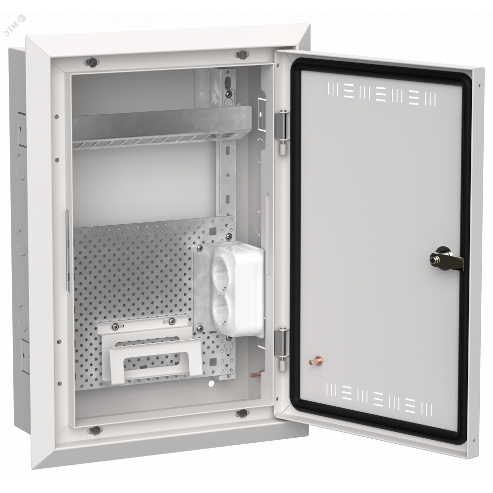 Изображение товара Корпус мультимедиа TITAN 5 ЩРв-24 505х365х130мм IP30 белый IEK