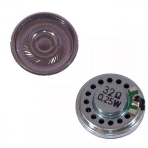 S1408, Динамик 32 Ом, 0,25Вт, d=28мм, h=4,6мм