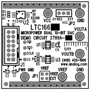 DC2789A-B, Средства разработки интегральных схем (ИС) преобразования данных LTC1662 Demo Board