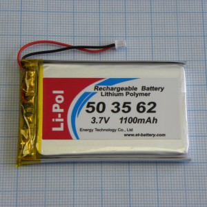 LP503562, Аккумулятор литий-полимерный (Li-Pol) 5*35*62мм