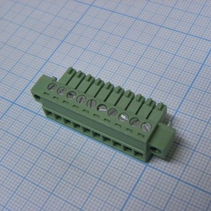 15EDGKM-3.5-10P-14-00A(H), Разъемный клеммный блок, 10 контактов. Серия 15EDGKM-3.5