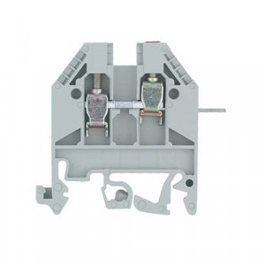 Проходная клемма WK 4/U F2, Проходная клемма, тип фиксации провода: винтовой, номинальное сечение: 4 мм кв., 32A, 400V, ширина: 6 мм, цвет: серый, тип монтажа: DIN35