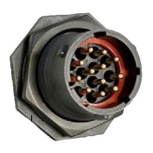 UTS71412S, Стандартный цилиндрический соединитель 12P Sckt Receptacle Jam Nut Size 14