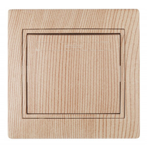 1-101-11 Выключатель, 10А-250В, IP20, СУ, Plano, сосна (10/200/2400) Б0030033