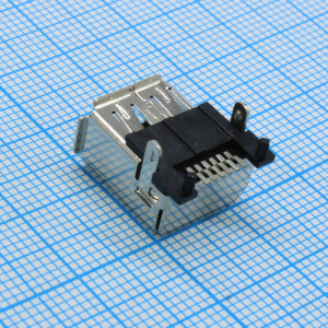 DS1102-BNC, Разъем IEEE-1394 на плату 6контактов вилка smd
