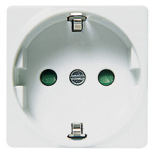 Розетка SCHUKO с заземлением, 16А / 250В, серия Stylo/(Re)stylo, цвет альпийский белый 2288 BA