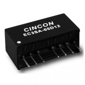 EC3SA-24D15, Преобразователи постоянного тока в постоянный с изоляцией DC-DC Converter, 3 Watt, Regulated, 18-36VDC Input, +/-15VDC Output