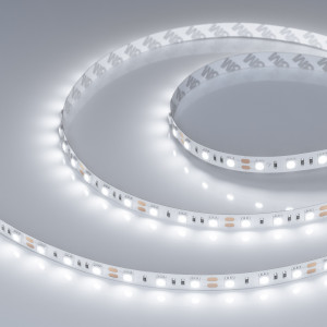 Лента RT-B60-10mm 12V White6000 (14.4 W/m, IP20, 5060, 5m) 012339(2), Светодиодная лента RT-B60, открытая. Светодиоды 5060, 60 шт/м (300 шт на 5 м), белая плата, ширина 10 мм, скотч 3M. Цвет БЕЛЫЙ 6000 K, цветопередача CRI>85, угол 120°. Питание 12V, мощность 14.4 Вт/м (72 Вт на 5 м). Размеры 5000x10x2.2 мм. Мин. отрезок 50