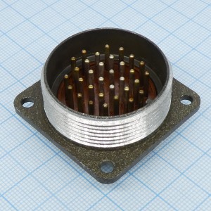 2РМД33Б32Ш5В1, Соединитель  цилиндрический низкочастотный негерметичный