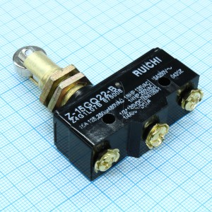 Z-15GQ22-B, Микропереключатель с продольным роликом, под винт 15A/250VAC
