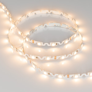 Лента RZ 2-5000 12V Warm2700 2x (5060, 240 LED, Wave) 018210, Гибкая лента с фигурной платой в форме волны, легко изгибается на плоскости. Светодиоды smd 5060, 48шт/м (240шт на 5м), белая плата 6.1мм, скотч 3М. Цвет ТЁПЛЫЙ 2600-2800K. Питание 12V, мощность 11.5 Вт/м (57.5 Вт на 5м), угол 120°, цветопередача CRI>85.
