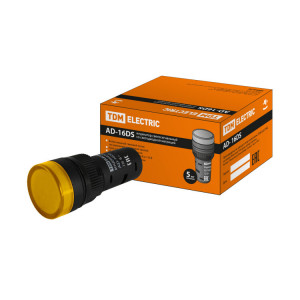 Лампа AD-16DS(LED)матрица d16мм желтый 230В АС SQ0702-0072