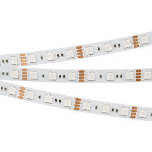 Лента RT-B72-10mm 12V RGB (15 W/m, IP20, 5060, 5m) 016246(2), Светодиодная лента RT-B72, открытая. Светодиоды 5060, 72 шт/м (360 шт на 5 м), белая плата, ширина 10 мм, скотч 3M. Цвет RGB, угол 120°. Питание 12V, мощность 15 Вт/м (75 Вт на 5 м). Размеры 5000x10x2.2 мм. Мин. отрезок 41.7 мм, 3 светодиода. Цена за 1 м.