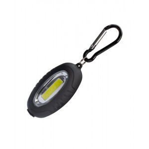 Фонарь брелок 0.5ВтCOBLED 2xCR2032 в комплектe корпус ABS-пластик c каучук напыл магнит карабин KOC201B