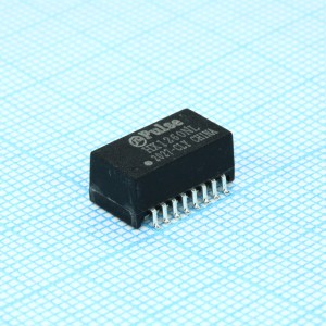 HX1260NL, Телекоммуникационный трансформатор 1:1 0.65Ом первичная обмотка 0.65Ом вторичная обмотка 16 выводов для поверхностного монтажа