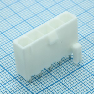 39302050, Соединитель провод-плата HDR 5 контакт(ов) 4.2мм монтаж в отверстие лоток, серия MINIFIT JRI