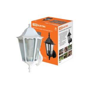 Светильник 6060-21 садово-парковый шестигранник, 60Вт, вверх, белый SQ0330-0061