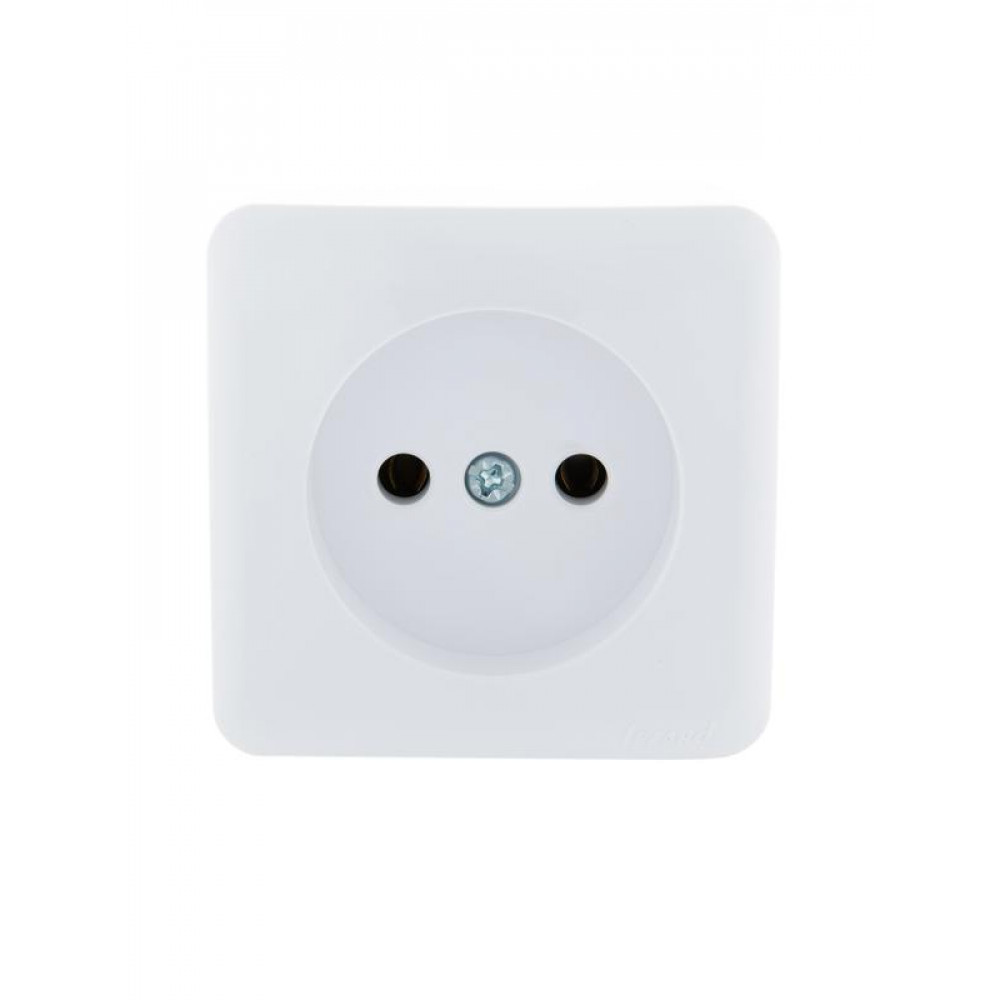 Изображение товара Розетка 1-м ОП Viola 16А IP20 без заземления белая