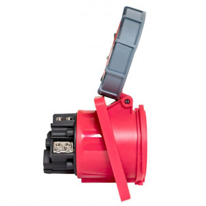 Розетка стационарная внутренняя угловая 4452 3Р+РЕ+N 125А 380В IP67 PROxima ps-4452-125-380