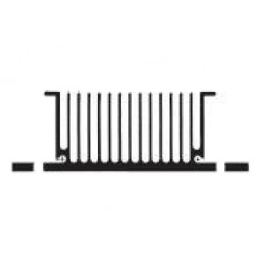 512-12U, Радиаторы High Fin Density Радиаторы for Power Modules, IGBTs, Relays, Non-Milled Base, 182.88x304.8mm