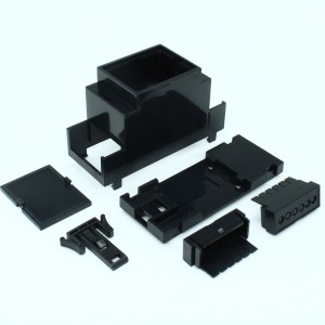 D2MG-BK, Пластиковый корпус на DIN рейку, черный