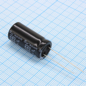 SK100M221X25TKKKS00R, Конденсатор алюминиевый электролитический 220мкФ 100В ±20% (12.5х25мм) радиальный 5мм 581мА 2000час 105°C россыпь