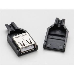 1388, Принадлежности Adafruit  USB DIY Connector Shell A Socket