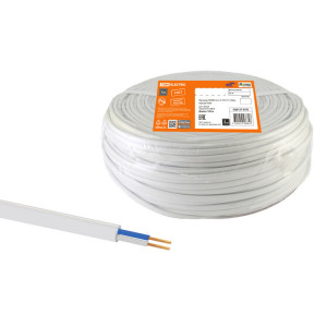 Провод ПГВВП 2х1,5 ГОСТ (100м), белый SQ0127-0552