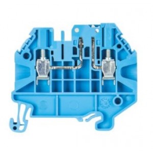 Проходная клемма WT2.5 TKM D BL, Проходная клемма, с габаритами WT 2,5 TKM, тип фиксации провода: винтовой, номинальное сечение: 2,5 мм кв., 20A, 500V, ширина: 5 мм, цвет: синий, тип монтажа: DIN35