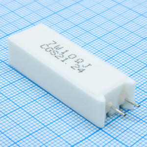 SQMW710RJ, Резистор проволочный постоянный 7Вт 10Ом ±5% ±300ppm/°C керамический радиальный коробка/россыпь