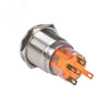 Кнопка S-Pro67 19 мм с фикс. с оранжевой подсв. 230В PROxima s-pro67-231