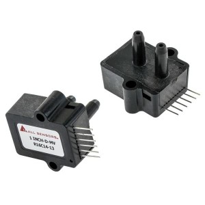 1 INCH-D-MV, Датчики давления для монтажа на плате 0-1" H2O Diff 20mV 16VDC supply