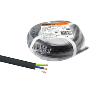 Кабель ВВГ-П нг(А) 3х2,5 ок(N, PE)-0,66 ГОСТ (5м) SQ0117-0008
