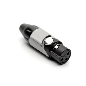 AX3FB8M, Разъемы XLR 3P SOCKET F PLUG BLK W GRY MRK SLEEVE
