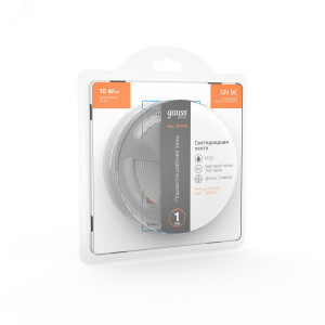 Лента Basic LED 2835/120 12V 10W/m 700lm/m 3000K 8mm IP20 3m 1/100 BT036