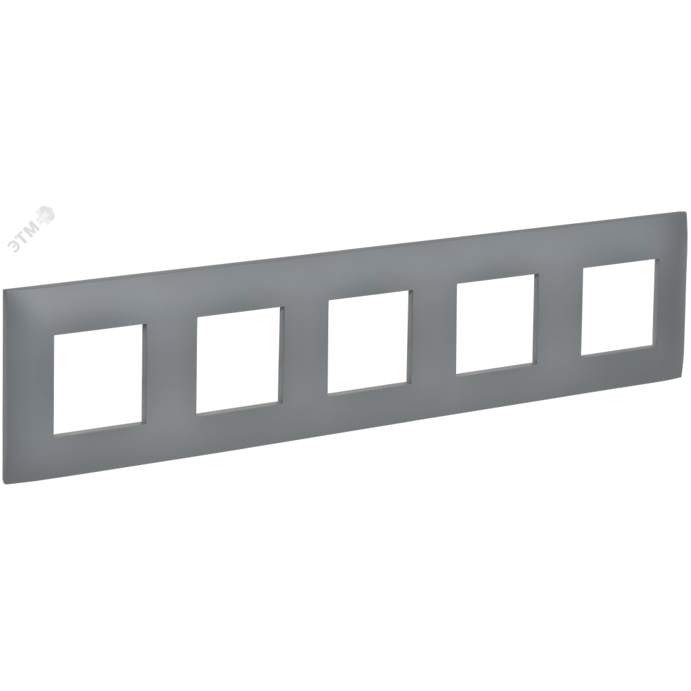 Изображение товара Рамка 5-местная SKANDY серый IEK SK-F05Gr высококачественный поликарбонат