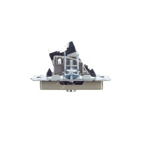 Розетка компьютерная + телевизионная 2-м Brite РТВ/РК12-БрШ RJ45 кат.5E + TV шампань BR-AK20-1-K37