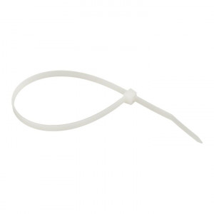 Хомут кабельный 4.8х400 нейл. бел. (уп.100шт) plc-c-4.8x400