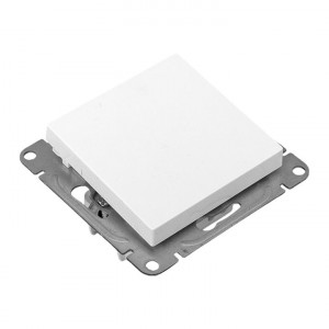 Механизм выключателя, одноклавишный, перекр-стный, белый Эпика EKF UP1-SWW-12