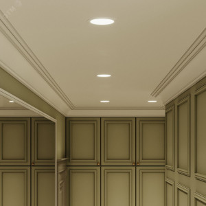 Светодиодный встраиваемый светильник ультратонкий круглый IP20 6W 4100K 1/20 939111206