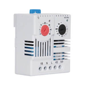 MTPH-H06, термостат-гигростат (гигротермостат) для электрических шкафов (щитов), биметаллический датчик, управление обогревом. 0…+60 гард. Ц./35%-95%, 1NC. Серия - MTPH