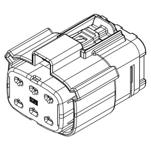 19432-0006, Автомобильные разъемы MX150L 6CKT RECPT 8 AWG W/CPA