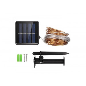 Светильник светодиодный садовый SLR-G03-100Y нить 100LED желт. на солнечн. батарее 5033320