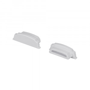 Заглушка ARH-BENT-W18 глухая 023091, Заглушка глухая для профиля ARH-BENT-W18-2000 ANOD. Материал пластик, белый. Цена за 1 шт.