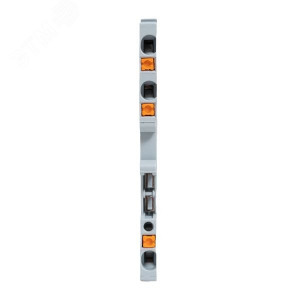 Клеммная колодка пружинная 1,5 Push-in 3 вывода серая