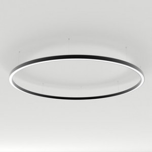 Светильник SP-LINE-HANG-ARC-O3535-D1500-124W Day4000 (BLACK, 230V) 034011(1), Светильник КОЛЬЦО из профиля SL-ARC-3535-D1500-A90 BLACK, свечение вниз, цвет Дневной 4000 K
