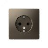 Изображение товара Розетка ArtGallery 16А с заземл. защ. шторки механизм мокко SE GAL000645